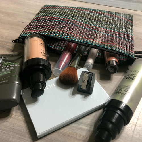 Upcycled Mesh Makeup Bag